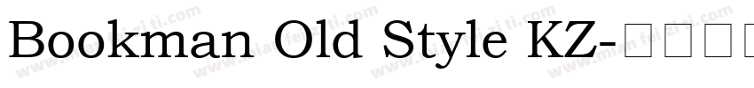 Bookman Old Style KZ字体转换